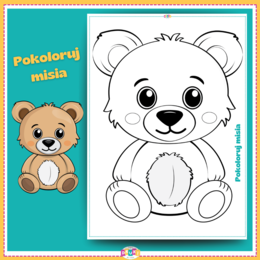 Pokoloruj misia - Dzień Misia