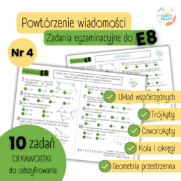 POWTÓRZENIE - Egzamin ósmoklasisty - MATEMATYKA - nr 4