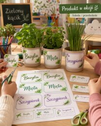Etykiety na zioła: bazylia, mięta, szczypiorek