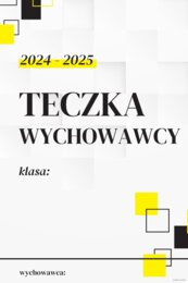 TECZKA WYCHOWAWCY - przegródki do segregatora (aktualizacja 2024/2025)