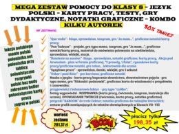 Zestaw do klasy 8 - język polski