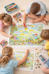 Kolorowanka "Wiosenny ogród"