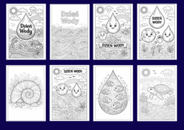 DZIEŃ WODY - kolorowanki - 24 strony