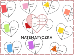 Walentynki Serduszkowe Pary Obwód i Pole Figury Geometryczne cz1 Matematyczka Martyna Rozalia
