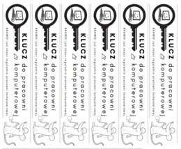 Klucz do pracowni komputerowej - informatyka klasa 1 - 10 wlepek na jednej stronie