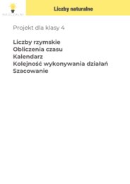 Mini projekt - Liczby naturalne "Wycieczka Alberta" kl. 4