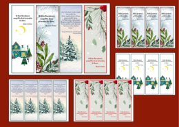 Boże Narodzenie – zakładki do książek – zakładka – biblioteka – świetlica – wersja 5