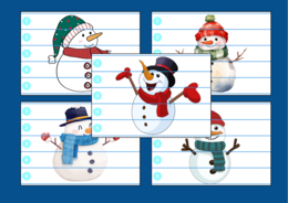 DZIEŃ BAŁWANA – Dzień Bałwanka – zima – puzzle – biblioteka – świetlica – przedszkole – 10 wersji