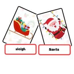 Christmas Flashcards Set - Zestaw Kart Świątecznych Obrazkowych
