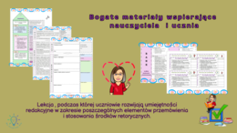 Przemówienie w szkole podstawowej karty pracy, scenariusz lekcji