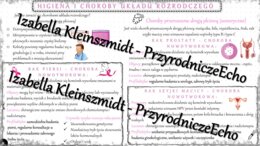 Sketchnotka - notatka „Higiena i choroby układu rozrodczego” wykonana w power point do edycji. Biologia 7; „Rozmnażanie i rozwój człowieka”