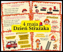 STRAŻACY - NASI SUPERBOHATEROWIE! gazetka+ girlanda