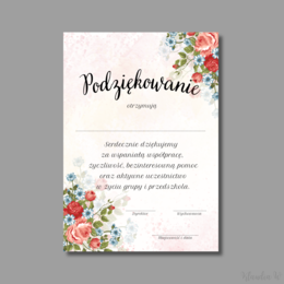 Podziękowania dla Rodziców - przedszkole