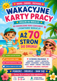Wakacyjne karty pracy – 70 stron do druku