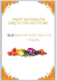 PAKIET MATERIAŁÓW NA PAŹDZIERNIK WEDŁUG KALENDARZA ŚWIĄT I DNI NIETYPOWYCH.