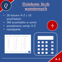 Dzielenie liczb wymiernych | matematyka | 26 kolumn