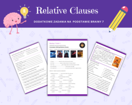 Gramatyka dla Klasy 7: Defining Relative Clauses Zdania Względne Podrzędne Przydawkowe Język angielski Na podstawie podręcznika Brainy 7