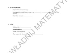 PLAN ROZWOJU NA STOPIEŃ NAUCZYCIELA MIANOWANEGO - STARE ZASADY