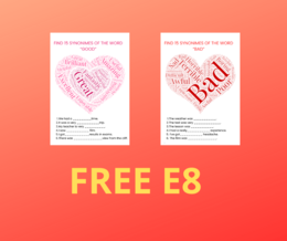 Egzamin 8-klasisty/pisanie/synonimy good/bad