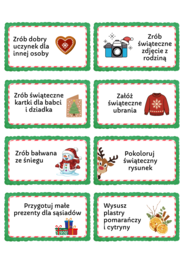 Kalendarz adwentowy- zestaw