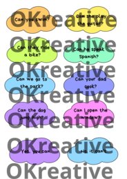 Chmurki pytań i odpowiedzi – ćwiczymy angielski w każdej klasie, angielski dla dzieci, szkoła podstawowa, przedszkole, klasy 1–8, pytania po angielsku, odpowiedzi po angielsku, konwersacje, gramatyka angielska, present simple, present continuous, past si