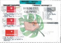 Obszary i obiekty chronione (parki, rezerwaty, pomniki przyrody) - kolor