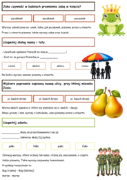PISOWNIA WYRAZÓW Z Ó I U. Zestaw zadań + komentarz do zadań
