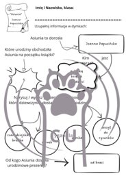 Karty Pracy z odpowiedziami do lektury „Asiunia” Joanny Papuzińskiej