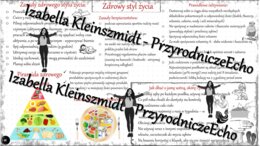 Sketchnotka „Zdrowy styl życia” w power point do edycji, PRZYRODA do klasy 4 – dział V „Odkrywamy tajemnice zdrowia człowieka”