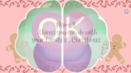 🎄Name 3 – Christmas Edition Boże Narodzenie, święta, gra językowa, słownictwo, mówienie, angielski, zabawa, szkoła, klimat świąteczny, speaking, quiz, aktywność, A1–B1, uczniowie, konwersacje. Christmas, ESL speaking, festive vocabulary, English game, ho