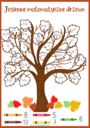 Jesienne pierwszaki- dodawanie do 10