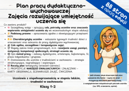 Plan pracy – Zajęcia rozwijające umiejętność uczenia się