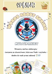 📚 Wiosenny Zestaw Językowy 🌺 – fiszki, ćwiczenia i czytanie!