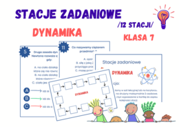 Stacje zadaniowe – dynamika, klasa 7