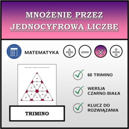 Trimino - Mnożenie przez jednocyfrową liczbę | matematyka