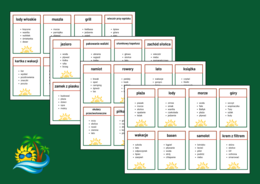 Wakacyjne TABOO – tabu - wakacje – lato – biblioteka – świetlica – ZAJĘCIA Z WYCHOWAWCĄ – 48 szt.