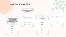 KARTA ZADAŃ 4