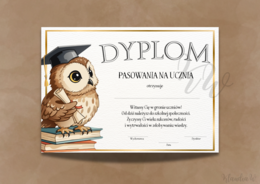 Dyplomy Pasowania na Ucznia – zestaw nr 2