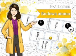 Klasa 7. Chemia. Budowa atomu. Domino.