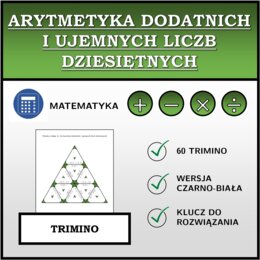Trimino - Arytmetyka dodatnich i ujemnych liczb dziesiętnych | matematyka