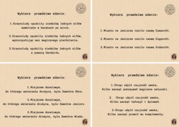 Karty do gry lekturowej "Hobbit".