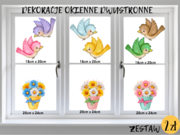 DWUSTRONNE ILUSTRACJE WIOSENNE