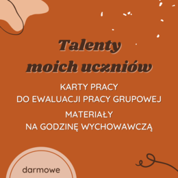 Karty pracy: Talenty moich uczniów