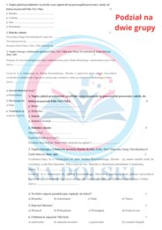 Felix, Net i Nika oraz Gang Niewidzialnych Ludzi - kartkówka ze znajomości treści lektury