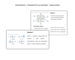 Kids Can 1 Unit 2 Family Karty Pracy Dodatkowe zadania utrwalające Powtórzenie Klasa Pierwsza Członkowie Rodziny Zadania Słuchanie Czytanie Mówienie Pisanie