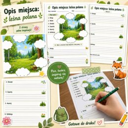 Opis miejsca. Leśna polana