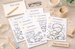 Kolorowanka: dzień z życia psa