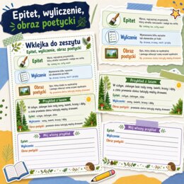Wklejka do zeszytu: Epitet, wyliczenie, obraz poetycki