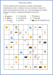 Wakacyjne sudoku