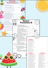 🏖75 Wakacyjnych Transformacji z Odpowiedziami – Angielski kl. 5–6 w wakacyjno-letnim wydaniu z kolorowymi grafikami i czarno-białą wersją do druku ☀️📄